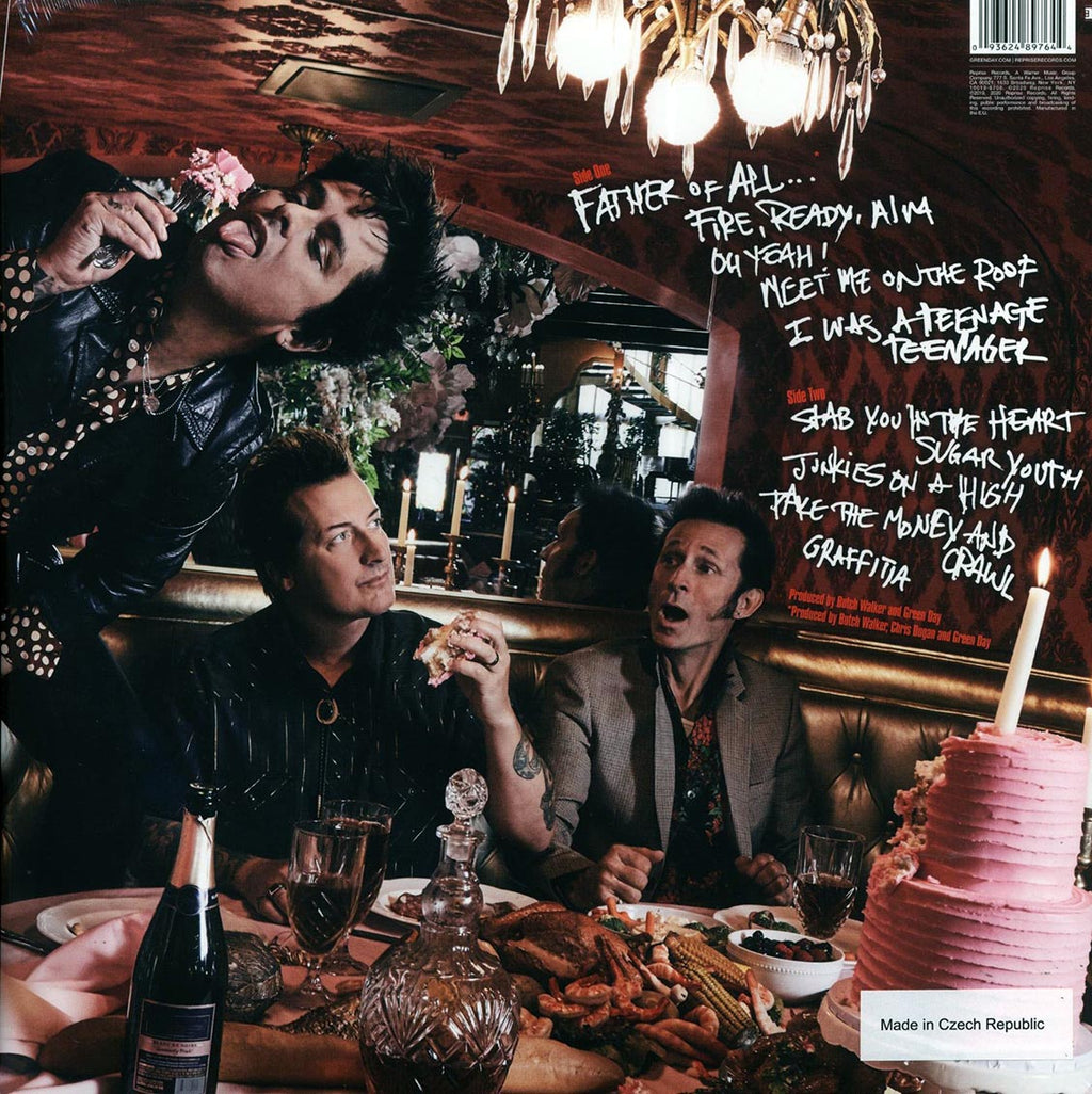 Green Day - Father Of All vinyl LP back cover