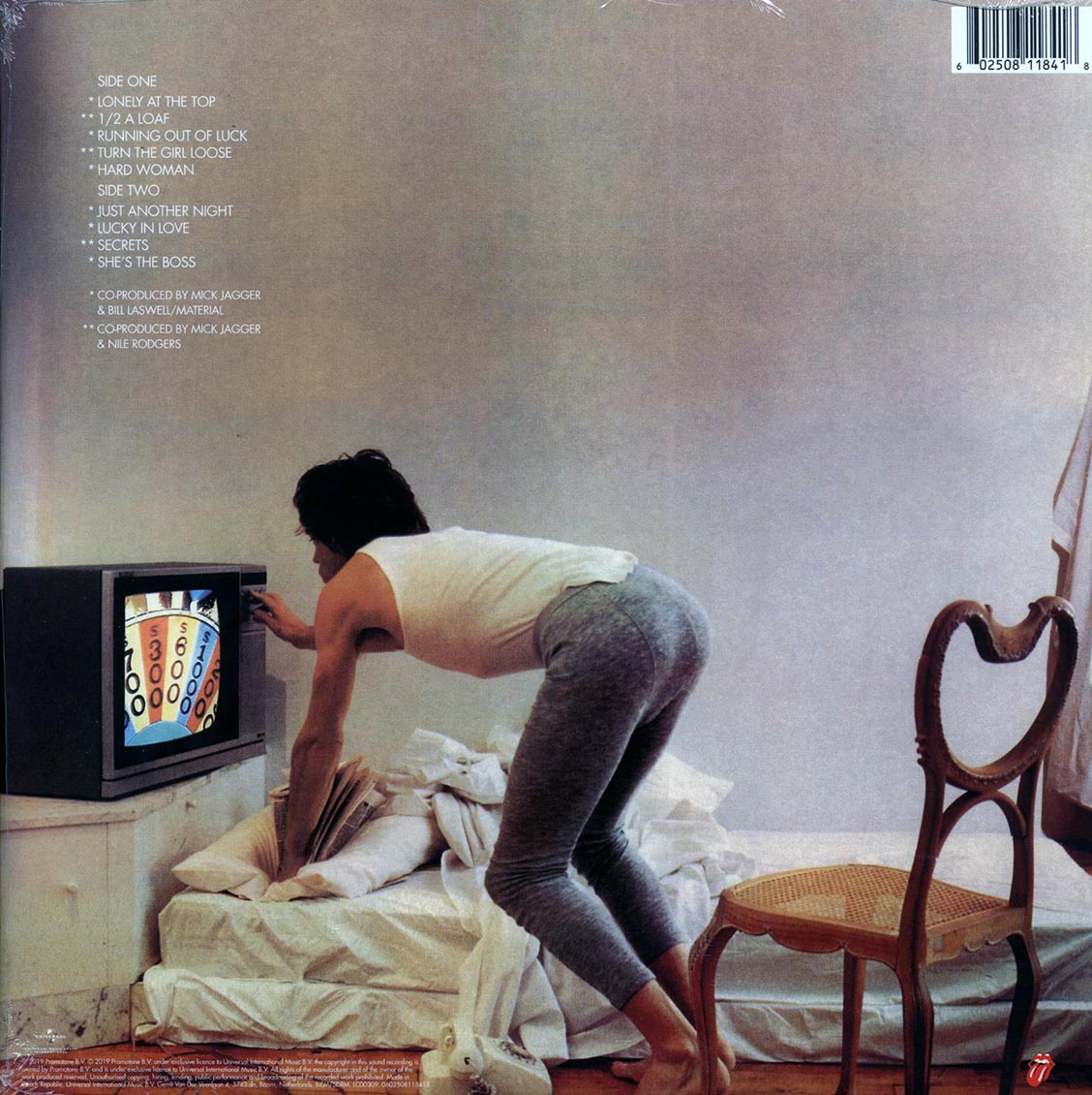 Mick Jagger - She's The Boss (180g) (remastered) vinyl LP back cover