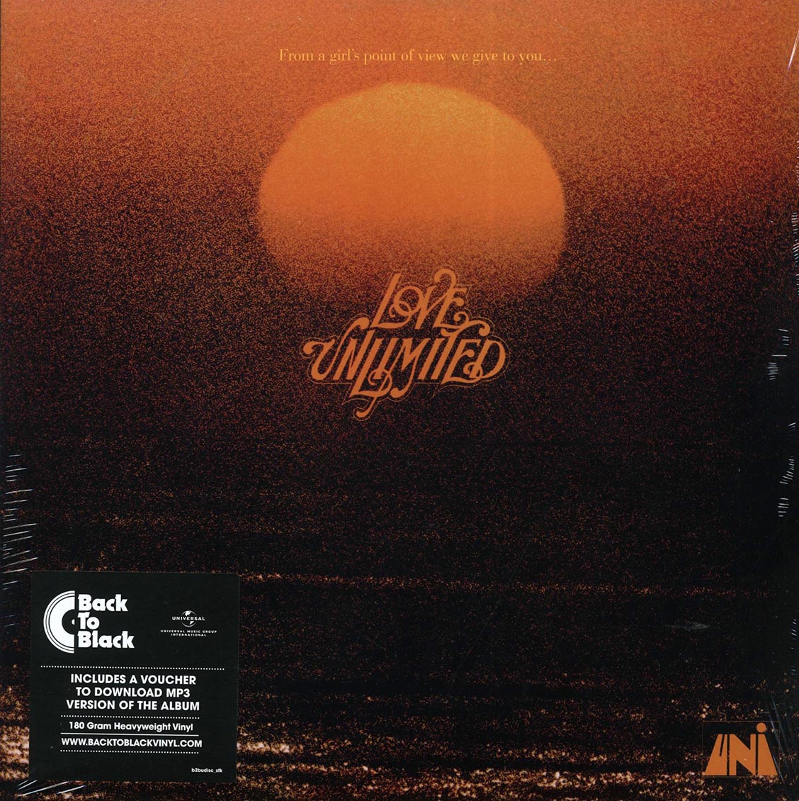 Love Unlimited - From A Girl's Point Of View We Give To You Love Unlimited (incl. mp3) (180g) vinyl LP front cover