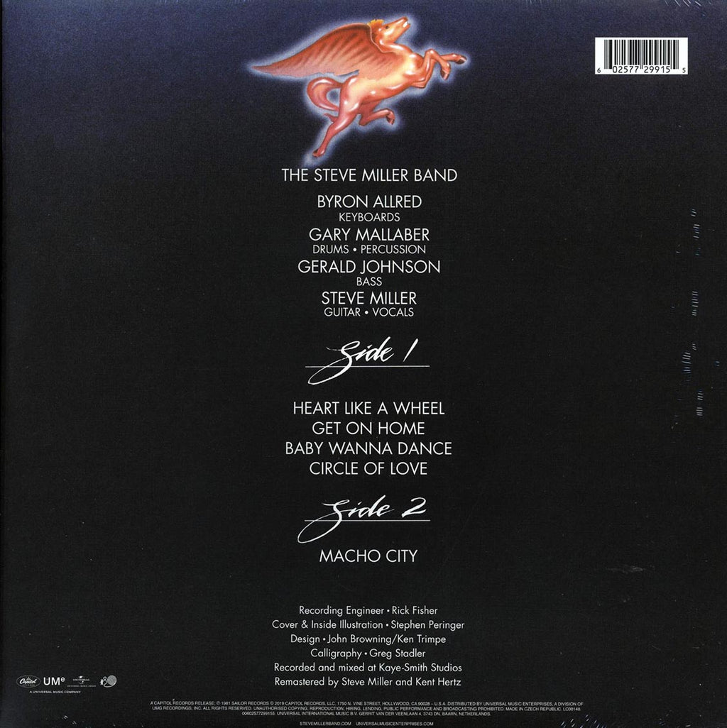 Steve Miller - Circle Of Love (incl. mp3) (180g) vinyl LP back cover
