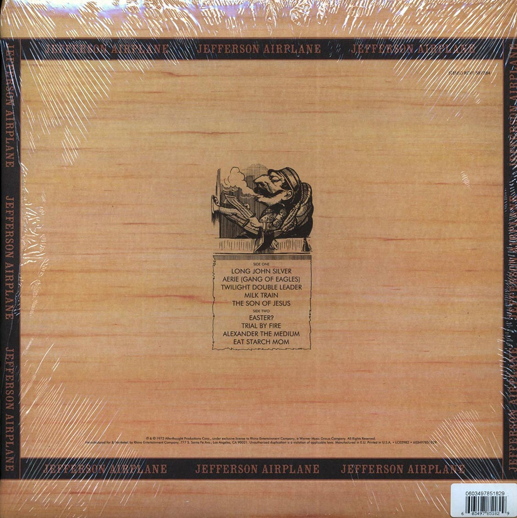 Jefferson Airplane - Long John Silver (ltd. ed.) (180g) (green vinyl) vinyl LP back cover