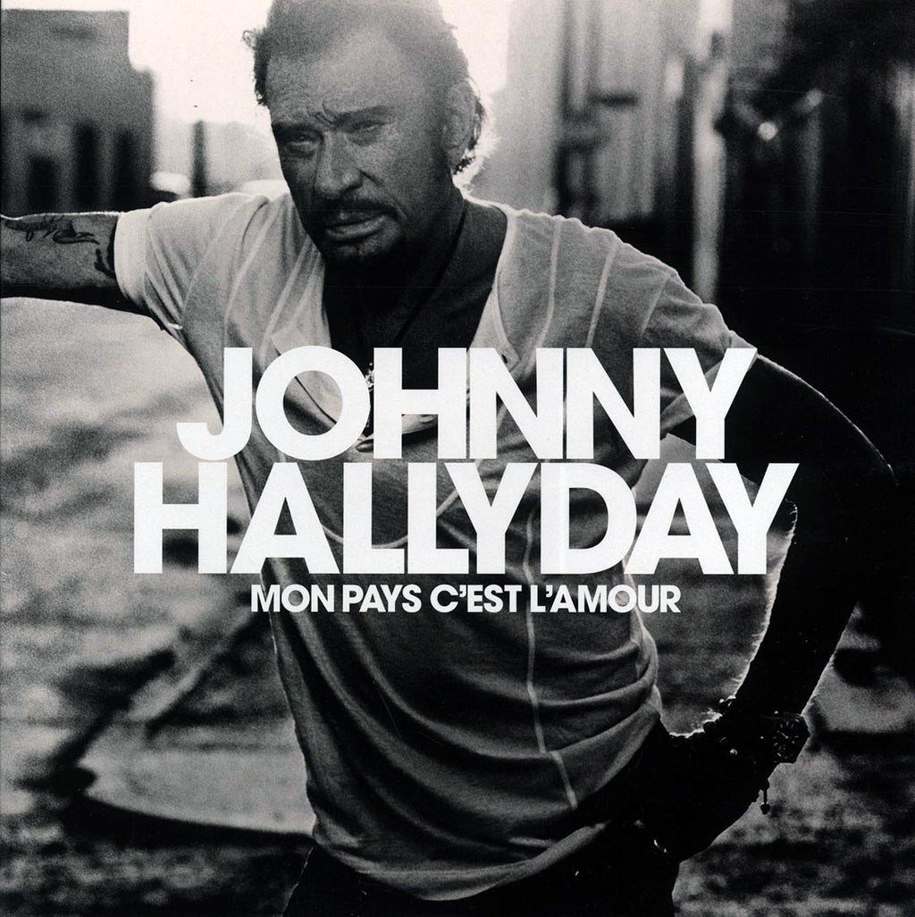 Johnny Hallyday - Mon Pays C'Est L'Amour (2xLP) (white vinyl) vinyl LP front cover