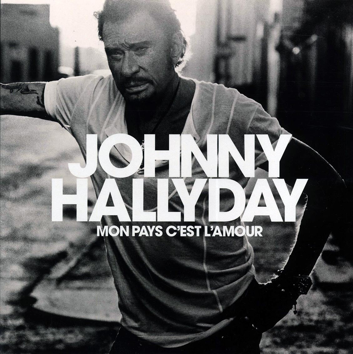 Johnny Hallyday - Mon Pays C'Est L'Amour (2xLP) (white vinyl) vinyl LP front cover