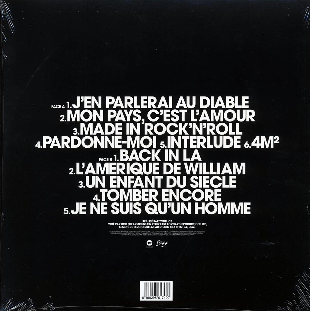 Johnny Hallyday - Mon Pays C'Est L'Amour (2xLP) (white vinyl) vinyl LP back cover