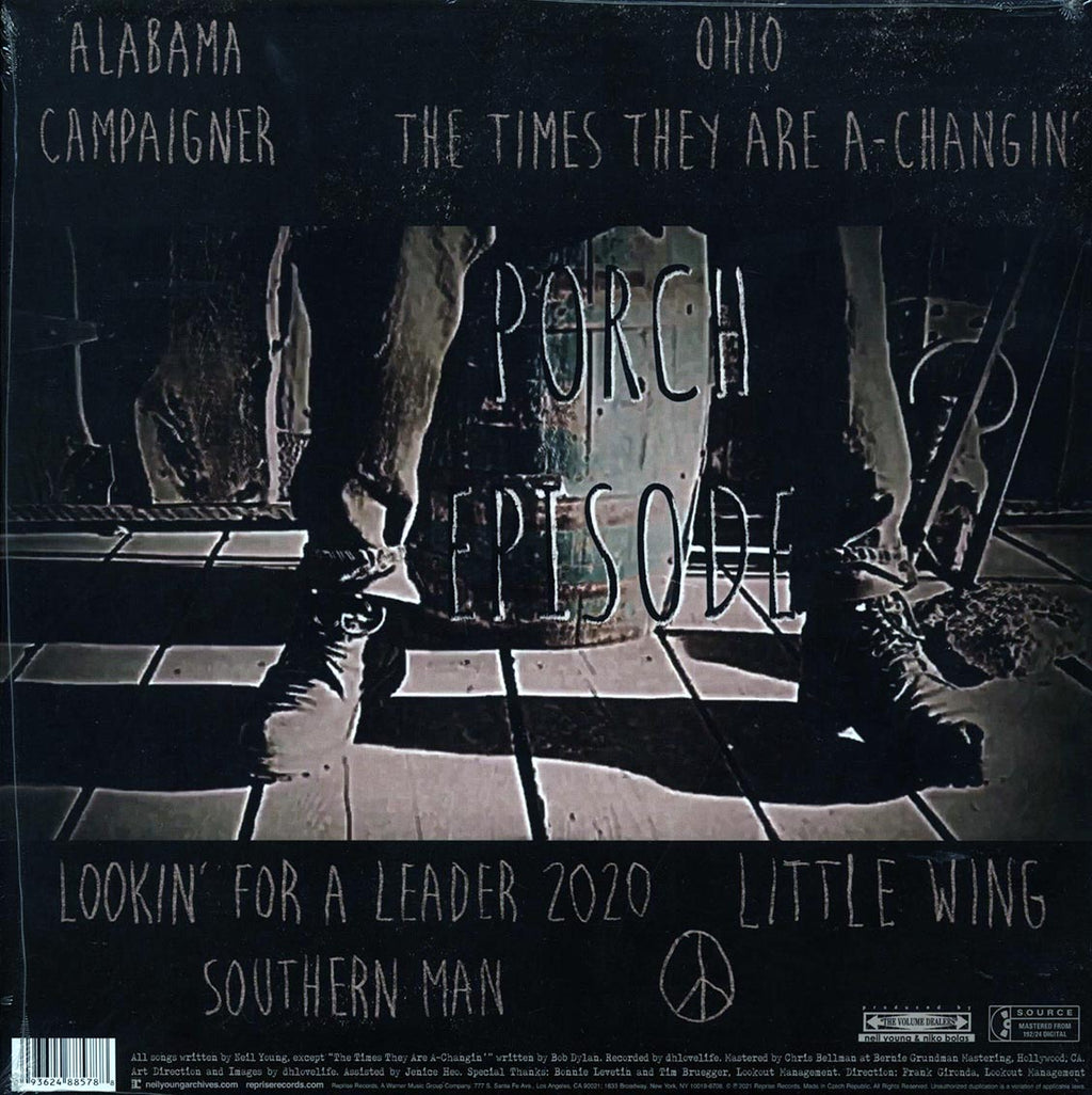 Neil Young - The Times vinyl LP back cover