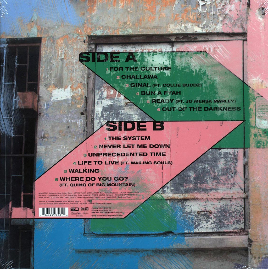 Alborosie - For The Culture vinyl LP back cover