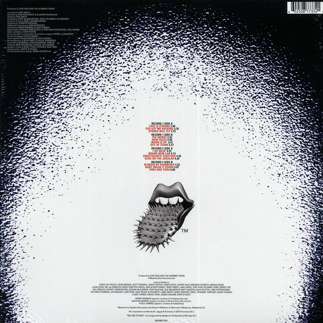 The Rolling Stones - Voodoo Lounge (2xLP) (180g) (remastered) vinyl LP back cover