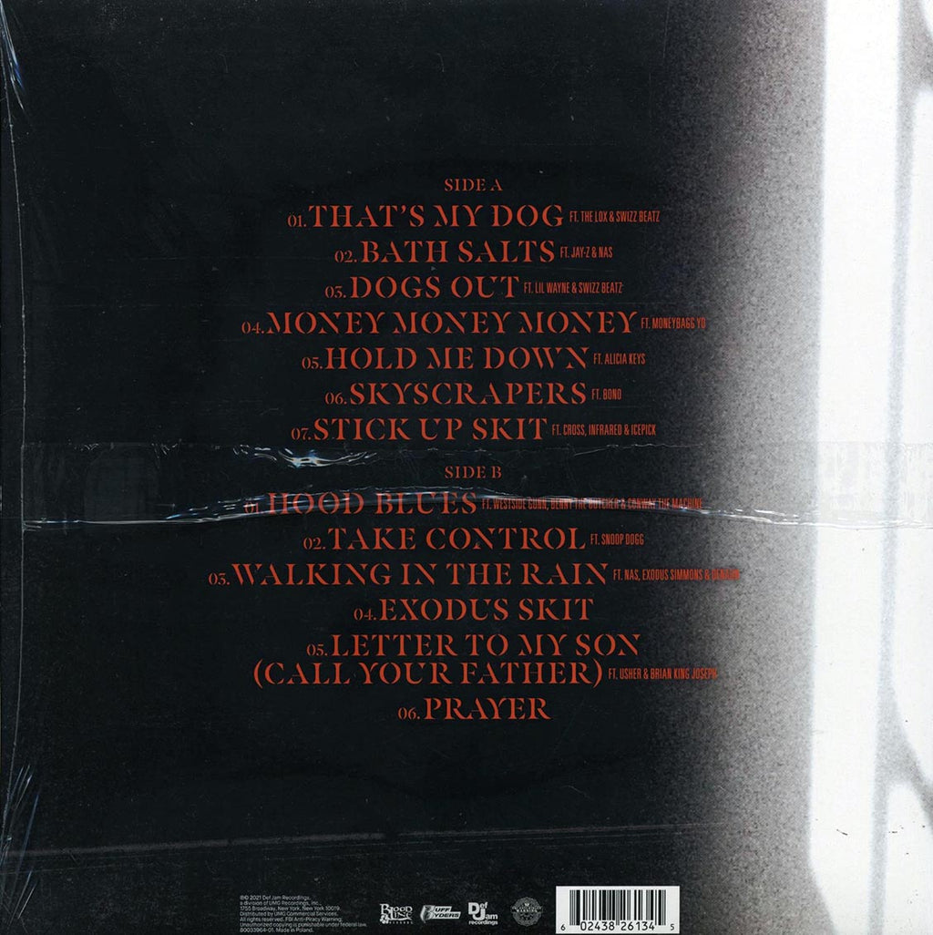 DMX - Exodus vinyl LP back cover