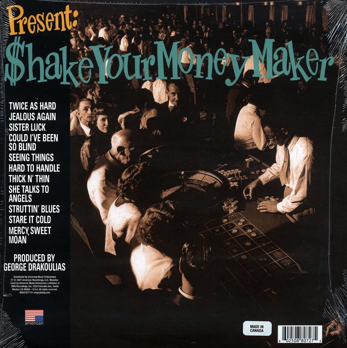 The Black Crowes - Shake Your Money Maker (remastered) (green vinyl) vinyl LP back cover