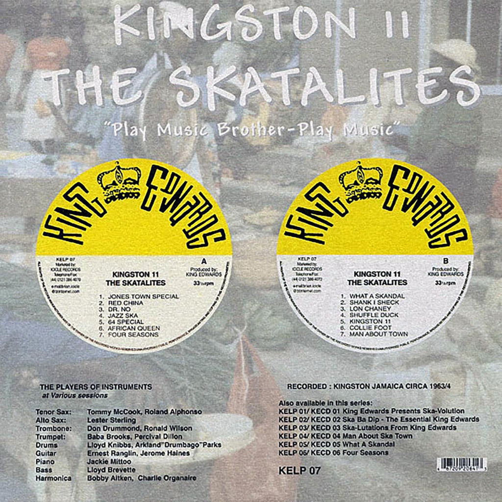 The Skatalites - Kingston 11 vinyl LP back cover