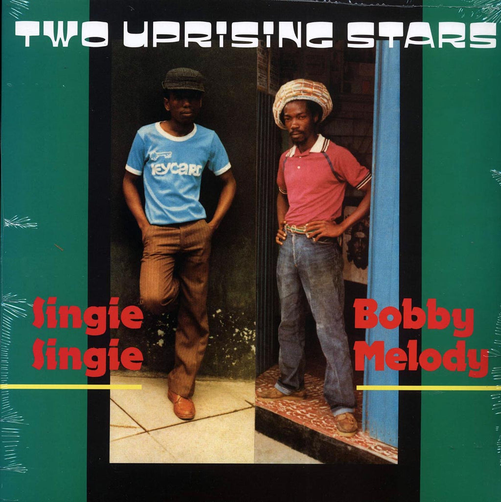 Singie Singie, Bobby Melody - Two Uprising Stars vinyl LP front cover