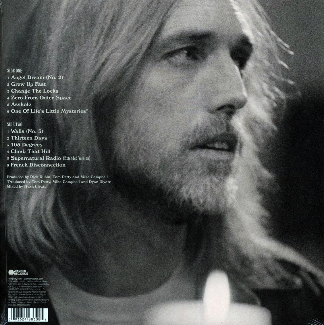 Tom Petty & The Heartbreakers - Angel Dream: Songs And Music From The Motion Picture "She's The One" (25th Anniv. Ed.) (+4 bonus tracks) (remastered) vinyl LP back cover