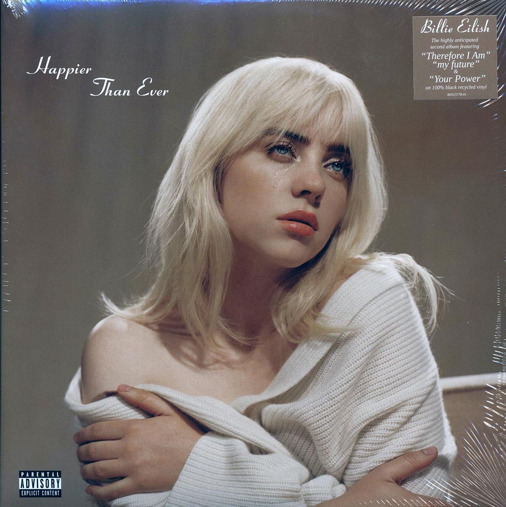 Billie Eilish - Happier Than Ever (2xLP) vinyl LP front cover