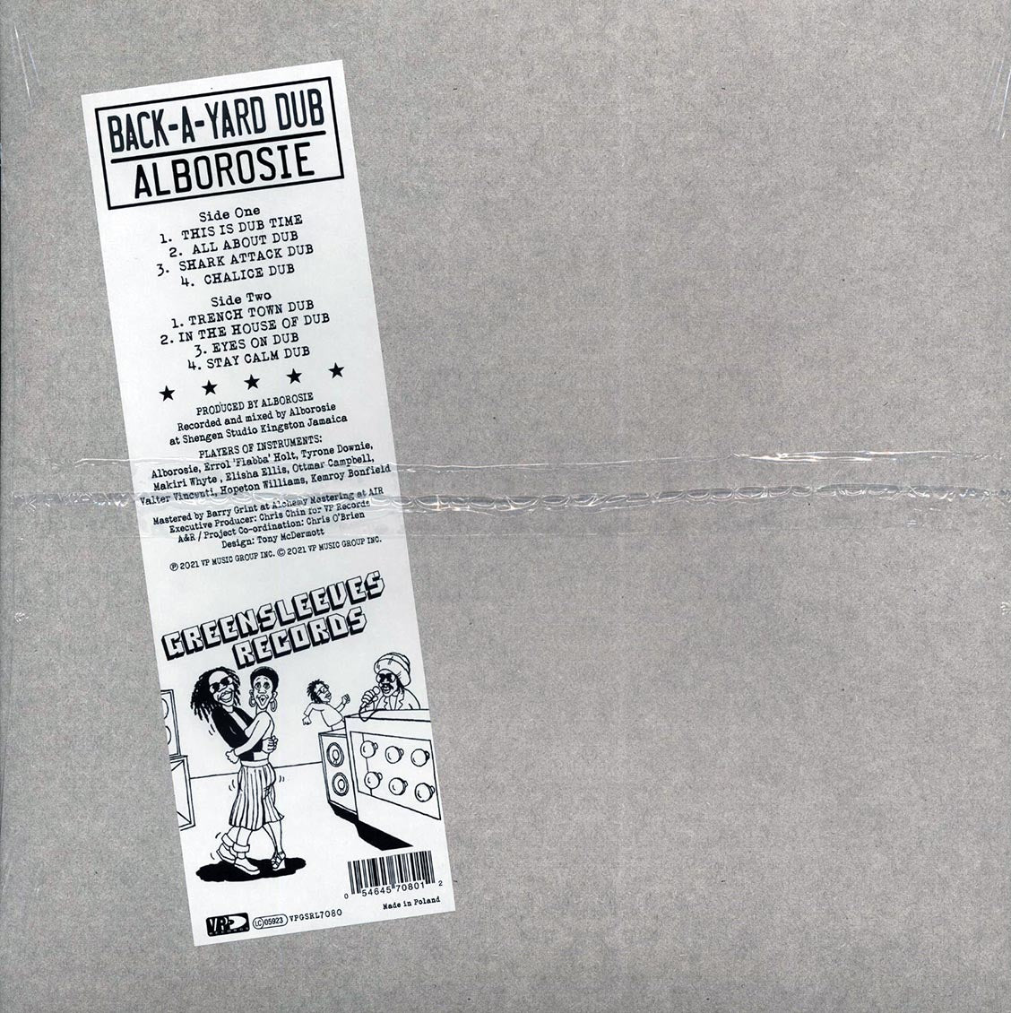Alborosie - Back-A-Yard Dub vinyl LP back cover