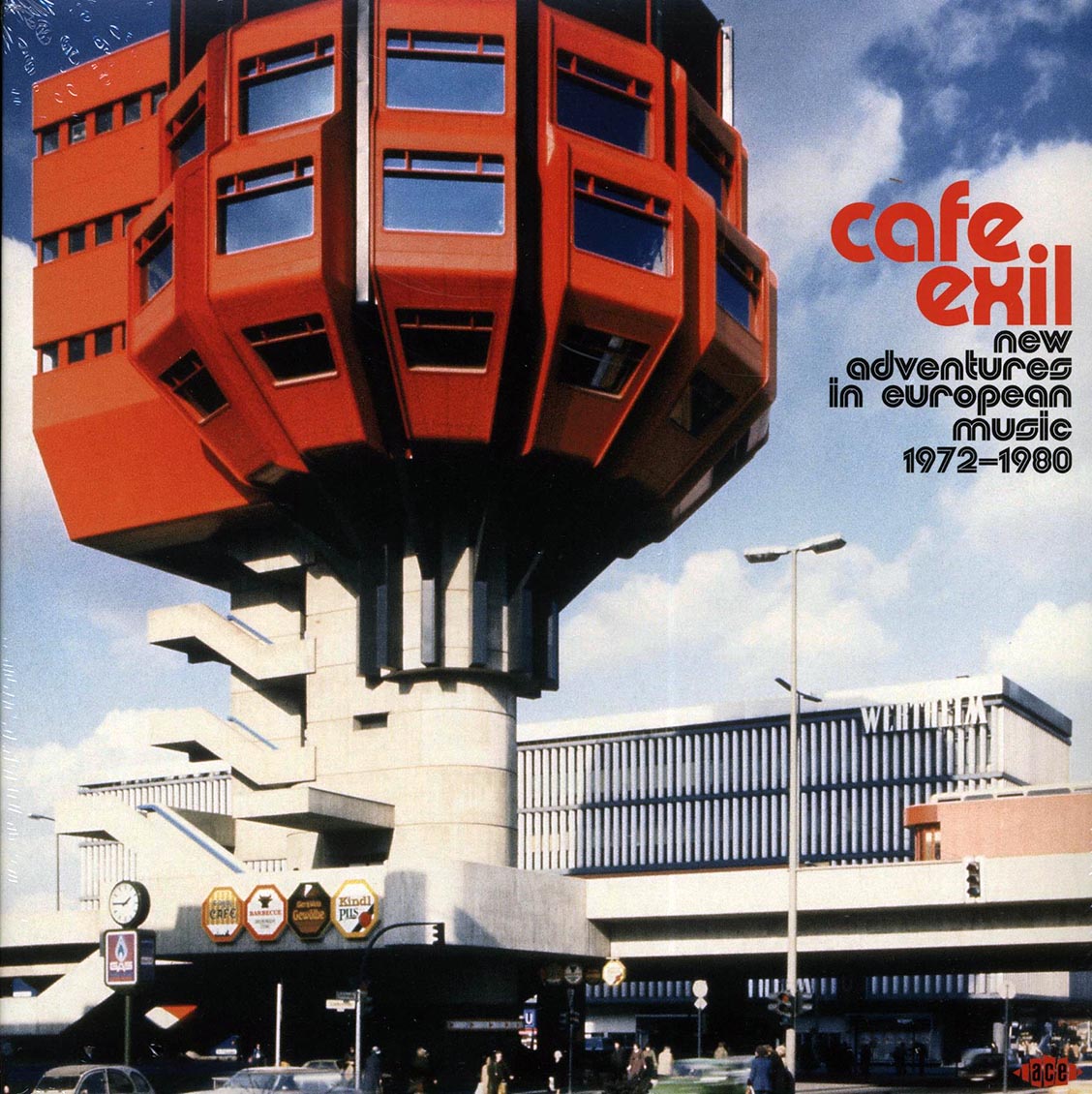 Brian Eno, Soft Machine, Popol Vuh, Faust, Etc. - Cafe Exil: New Adventures In European Music 1972-1980 (2xLP) vinyl LP front cover