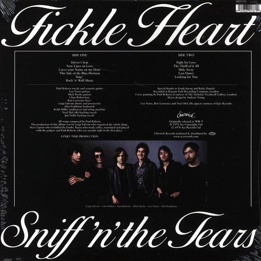 Sniff 'N' The Tears - Fickle Heart (180g) (remastered) vinyl LP back cover