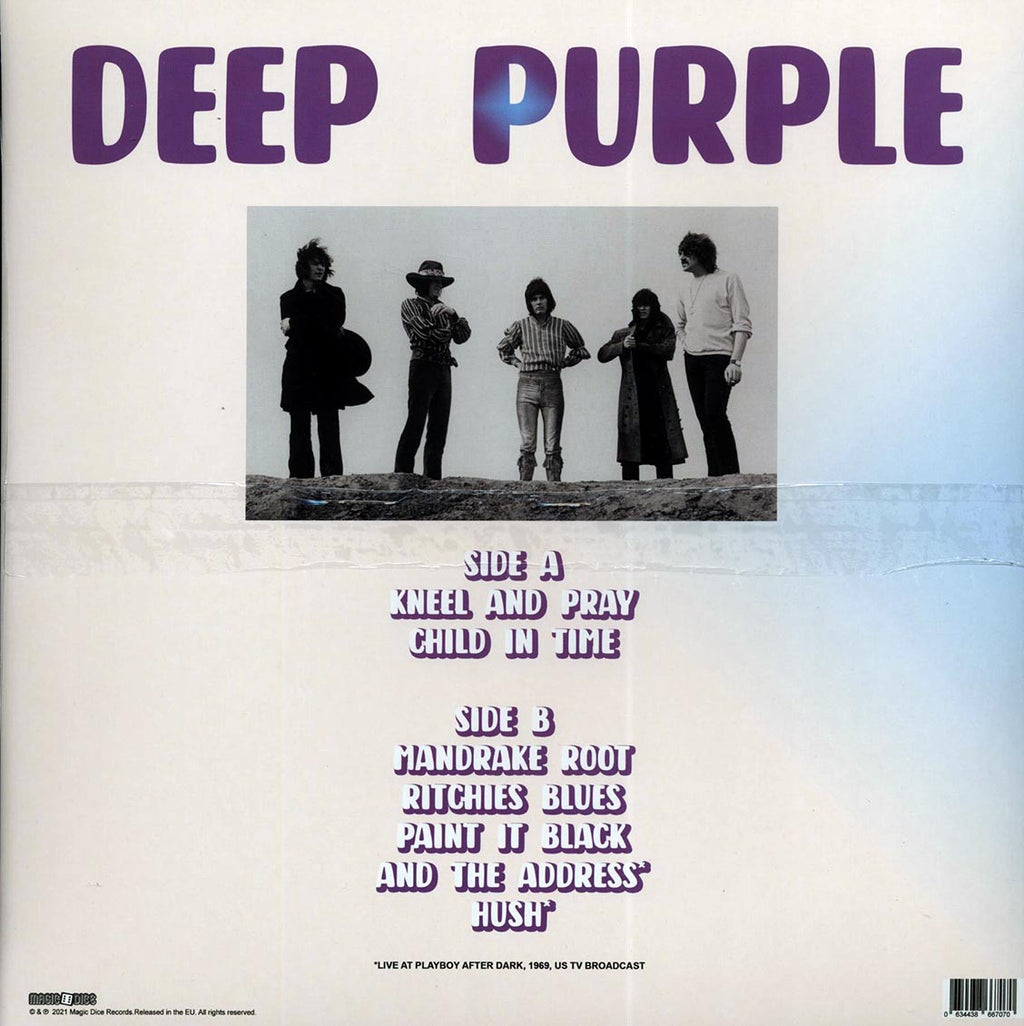 Deep Purple - Live In Amsterdam 1969 FM Broadcast vinyl LP back cover