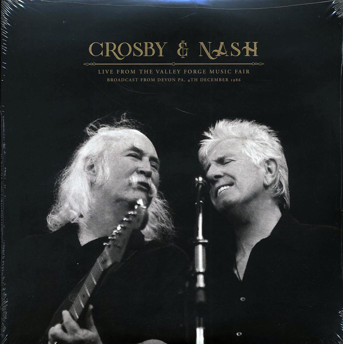 David Crosby, Graham Nash - Live From The Valley Forge Music Fair: Broadcast From Devon, PA, 4th December 1986 (2xLP) vinyl LP front cover