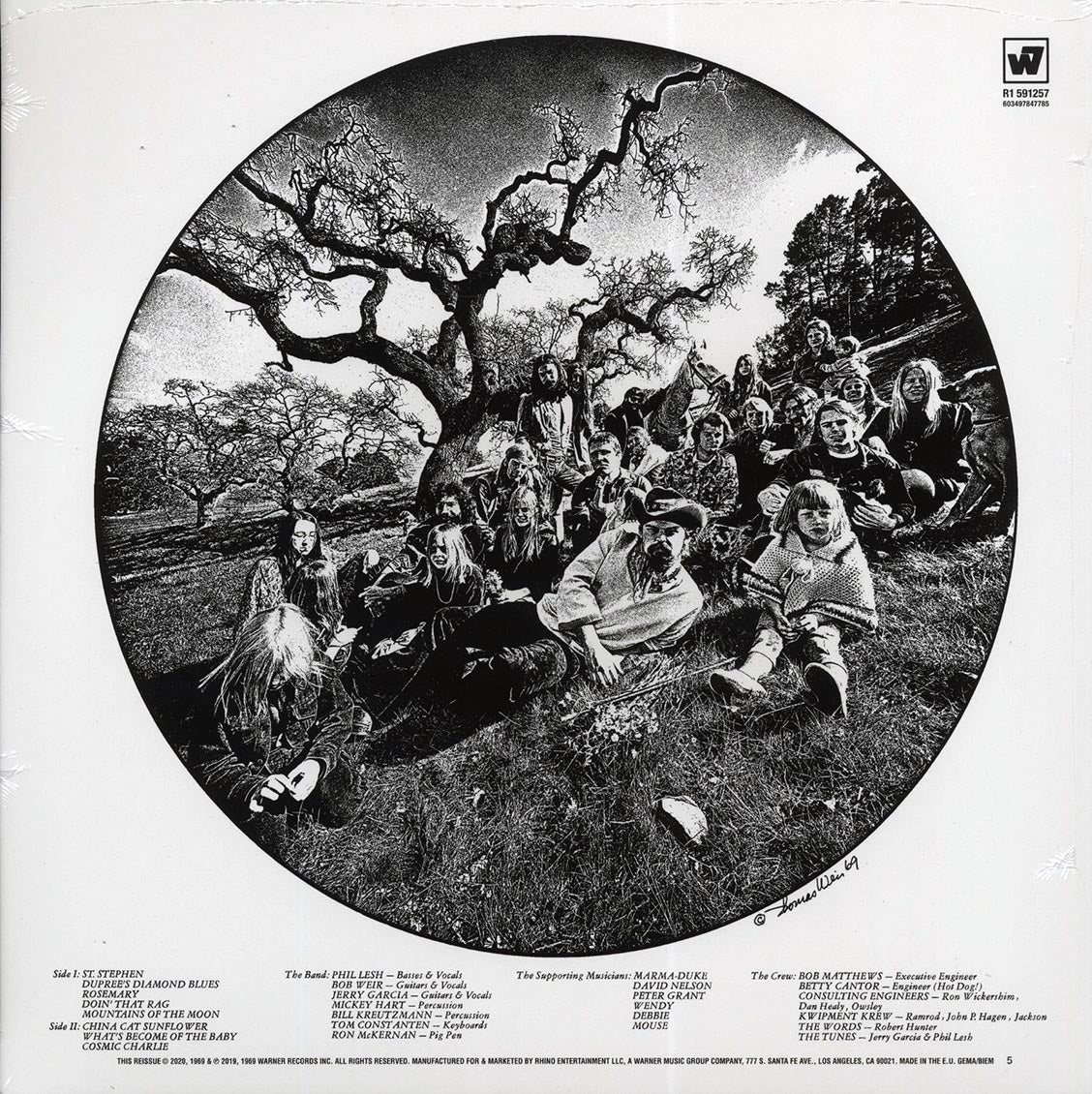 Grateful Dead - Aoxomoxoa (50th Anniv. Ed.) (180g) (remastered) vinyl LP back cover