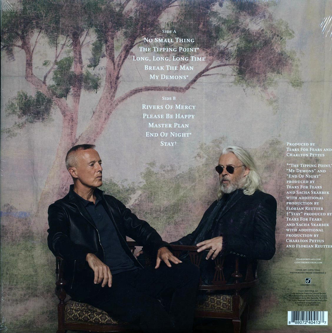 Tears For Fears - The Tipping Point vinyl LP back cover