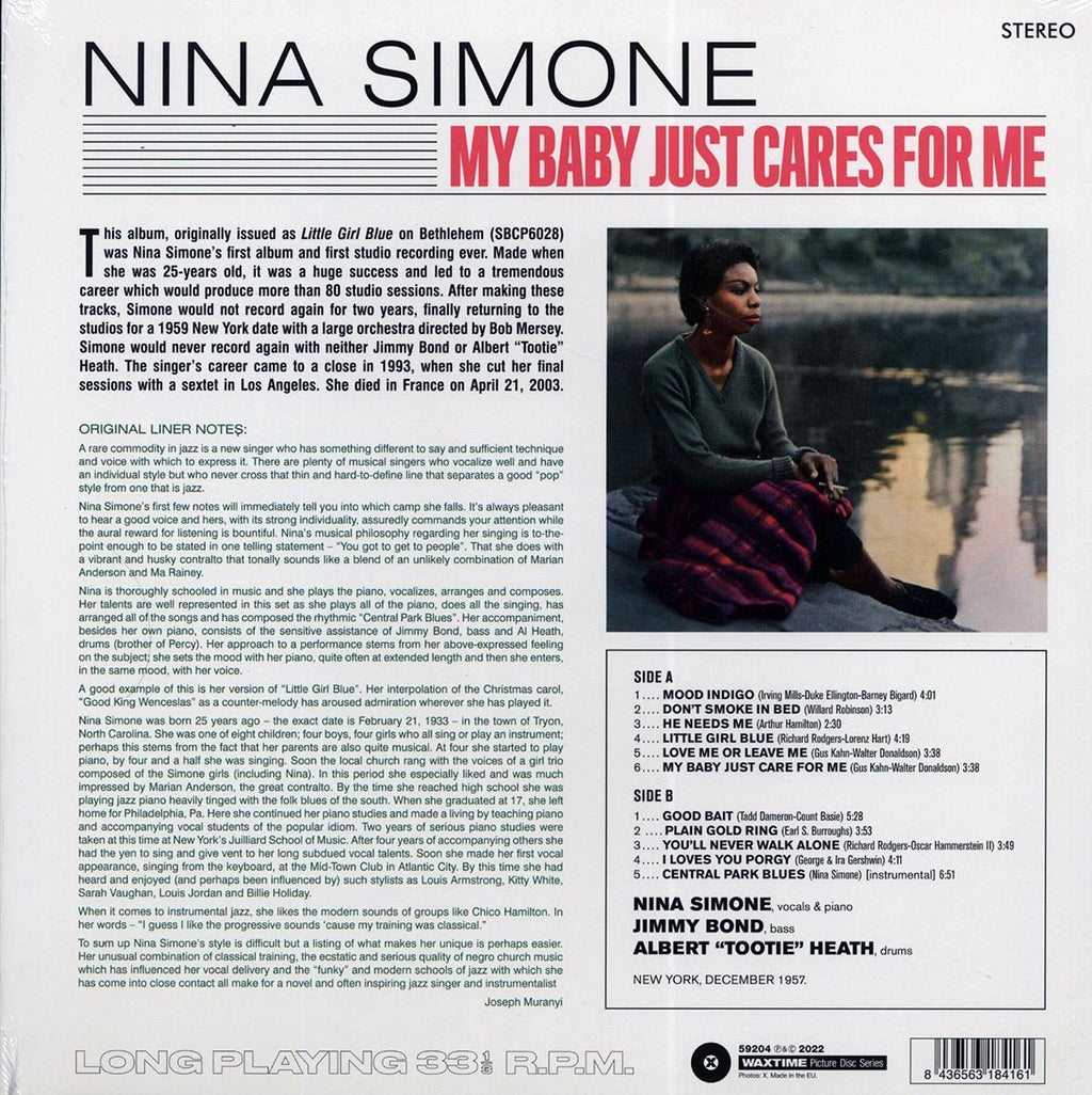 Nina Simone - My Baby Just Cares For Me (ltd. ed.) (picture disc) vinyl LP back cover