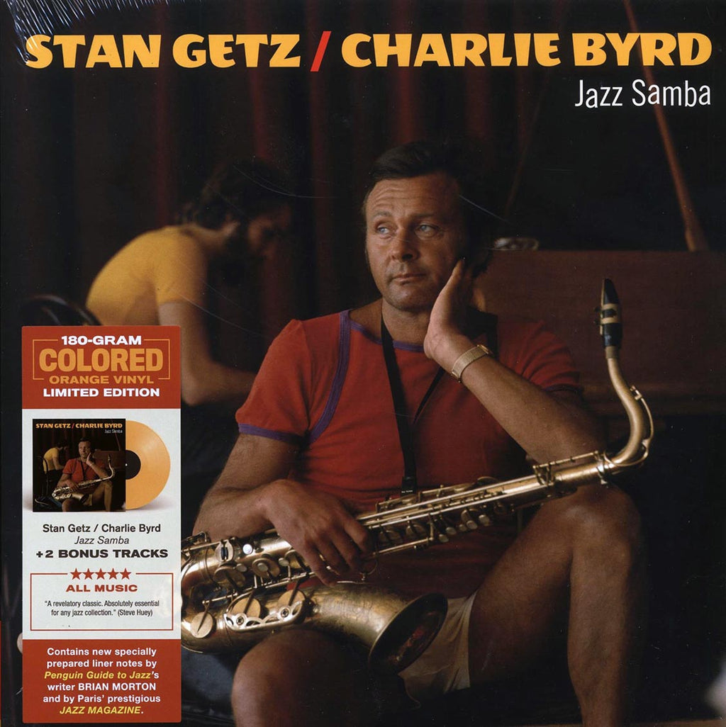 Stan Getz, Charlie Byrd - Jazz Samba (+2 bonus tracks) (ltd. ed.) (180g) (orange vinyl) vinyl LP front cover