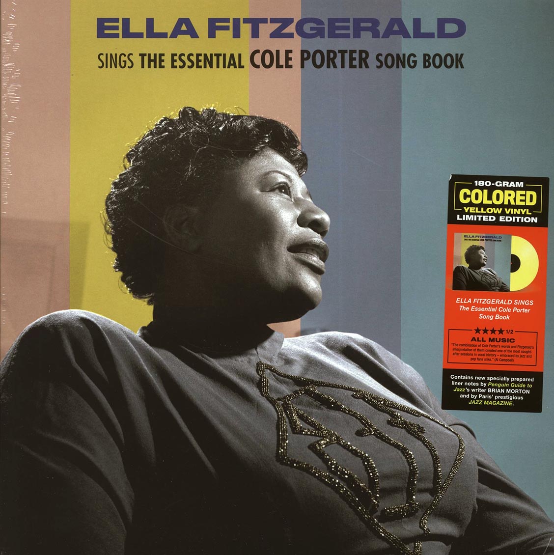 Ella Fitzgerald - Sings The Essential Cole Porter Song Book (ltd. ed.) (180g) (yellow vinyl) vinyl LP front cover