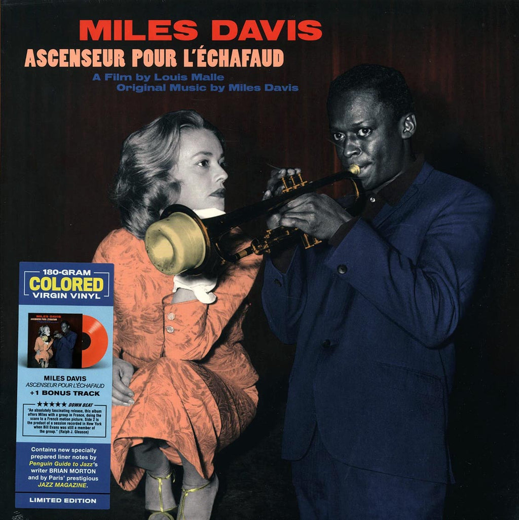 Miles Davis - Ascenseur Pour L'Echafaud: Lift To The Scaffold (+bonus track) (ltd. ed.) (180g) (orange vinyl) vinyl LP front cover