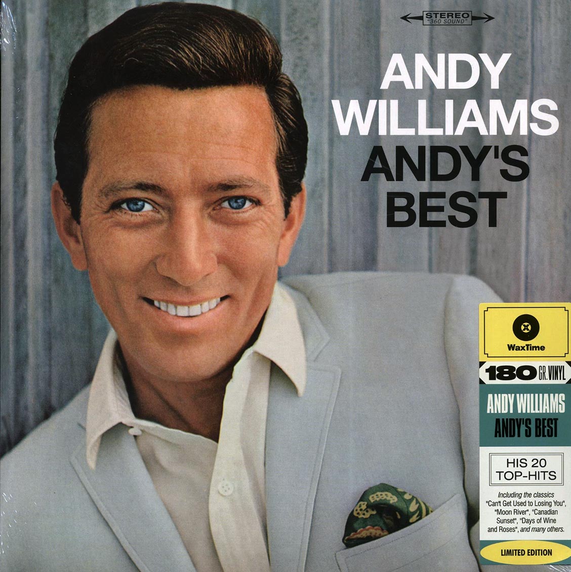Andy Williams - Andy's Best (ltd. ed.) (180g) vinyl LP front cover