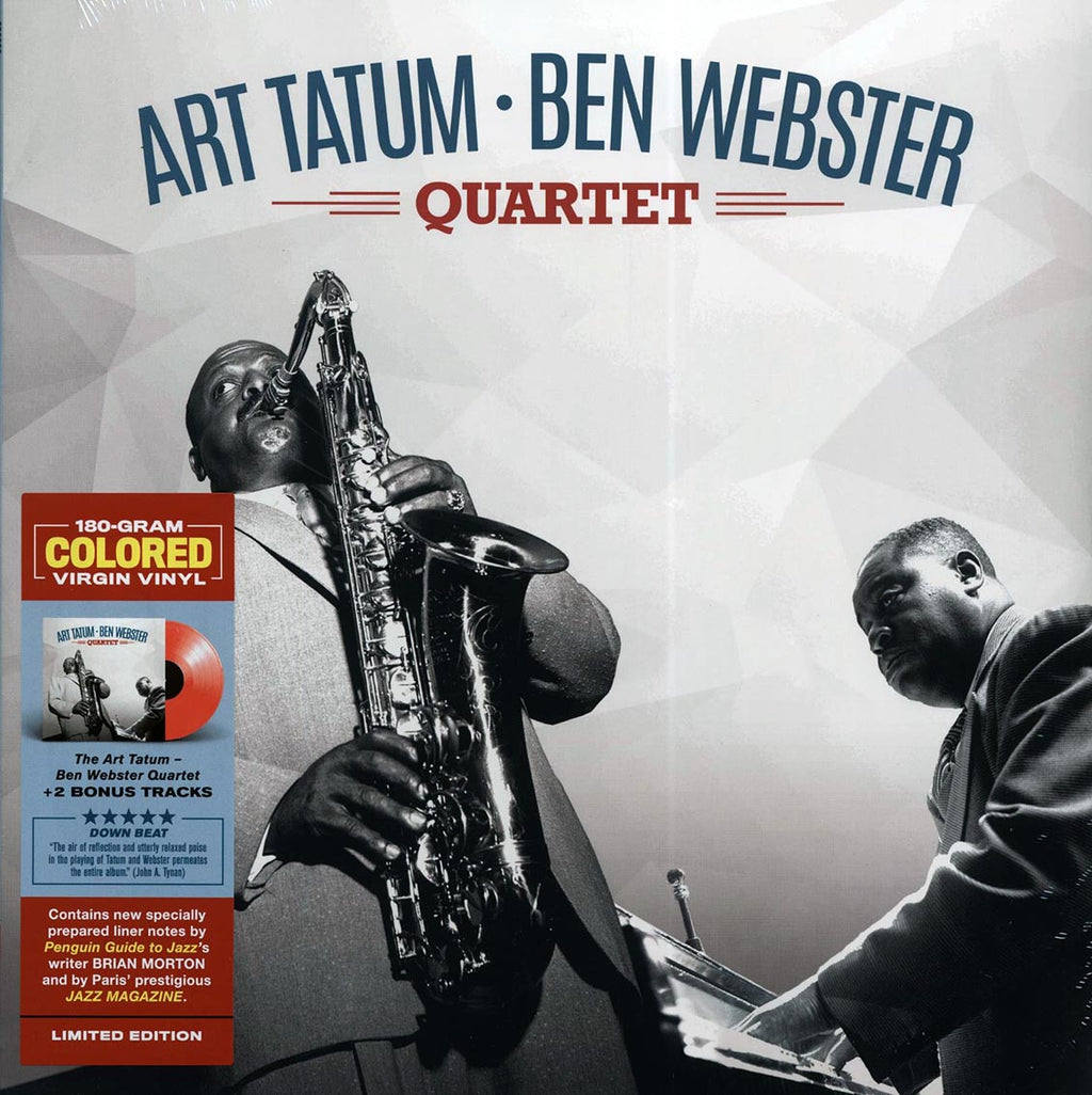 Art Tatum-Ben Webster Quartet - Art Tatum-Ben Webster Quartet (+2 bonus tracks) (ltd. ed.) (180g) (red vinyl) vinyl LP front cover
