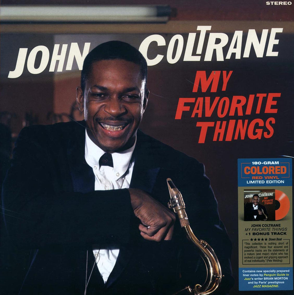 John Coltrane - My Favorite Things (+bonus track) (ltd. ed.) (180g) (red vinyl) vinyl LP front cover