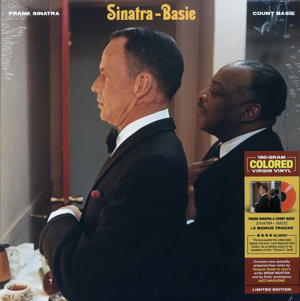 Frank Sinatra, Count Basie - Sinatra-Basie (+2 bonus tracks) (ltd. ed.) (180g) (orange vinyl) vinyl LP front cover