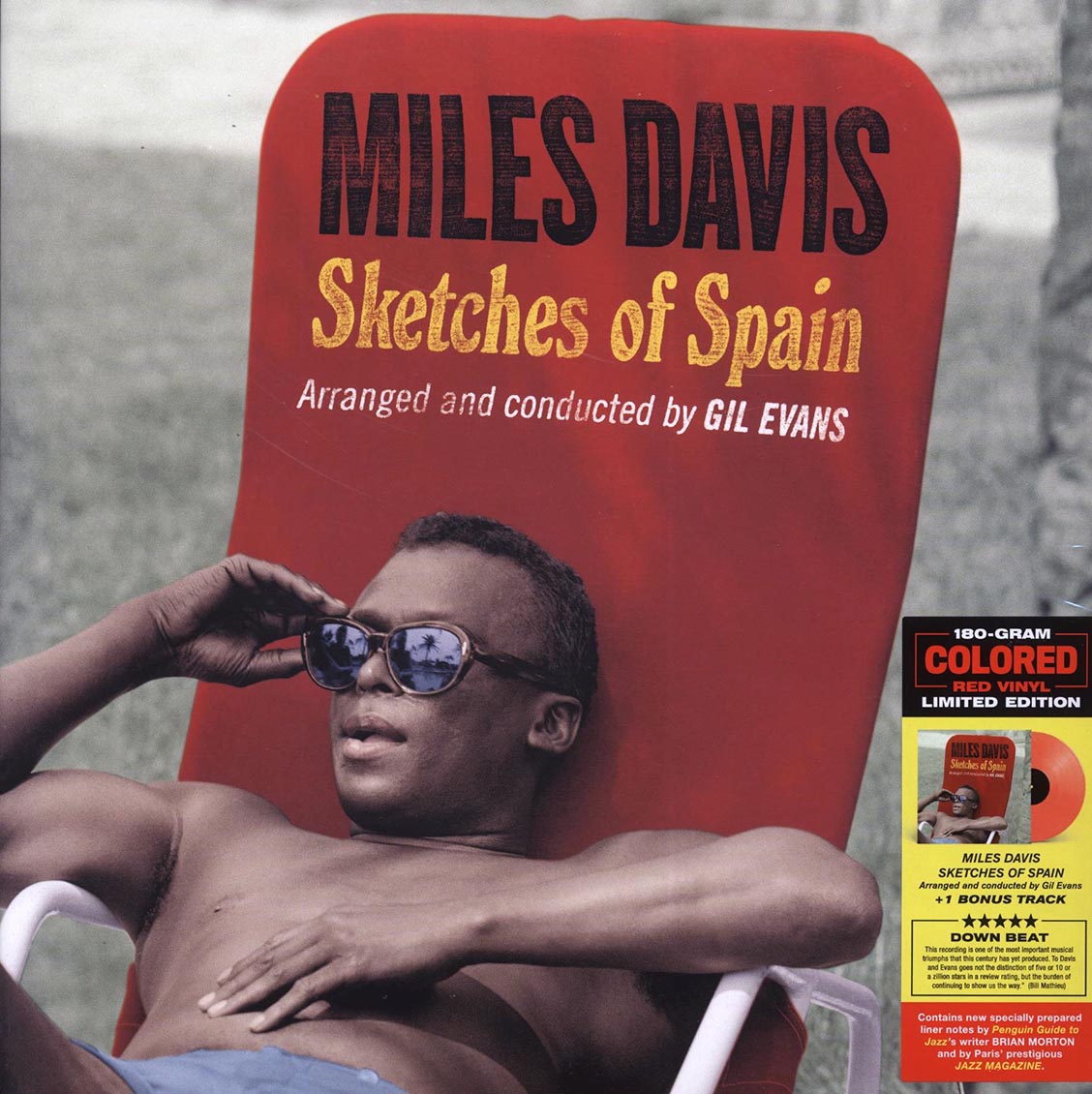 Miles Davis - Sketches Of Spain (+bonus track) (ltd. ed.) (180g) (red vinyl) vinyl LP front cover