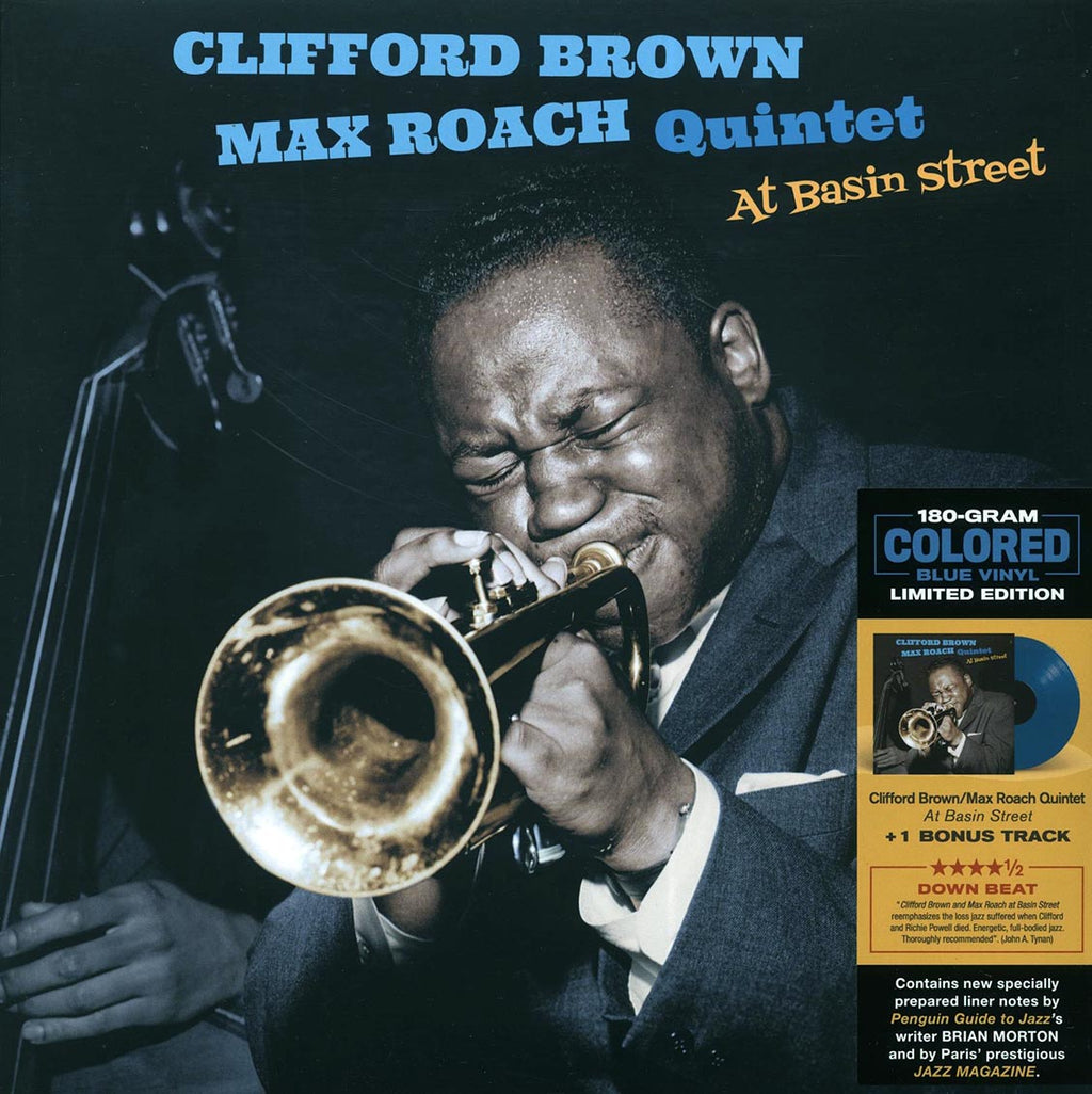 Clifford Brown, Max Roach - At Basin Street (+bonus track) (ltd. ed.) (180g) (blue vinyl) vinyl LP front cover