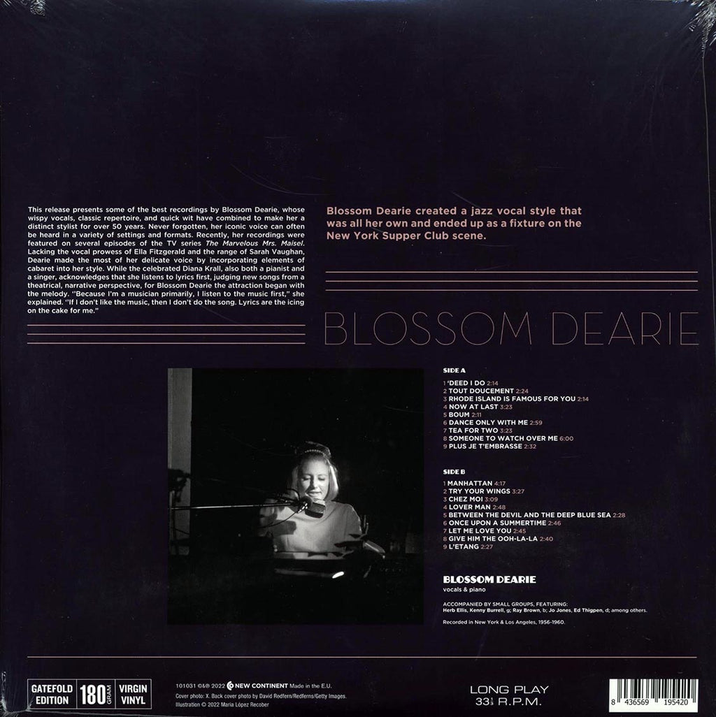 Blossom Dearie - The Hits (ltd. ed.) (180g) vinyl LP back cover