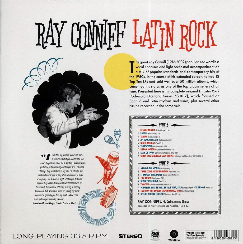 Ray Conniff - Latin Rock (ltd. ed.) (180g) vinyl LP back cover