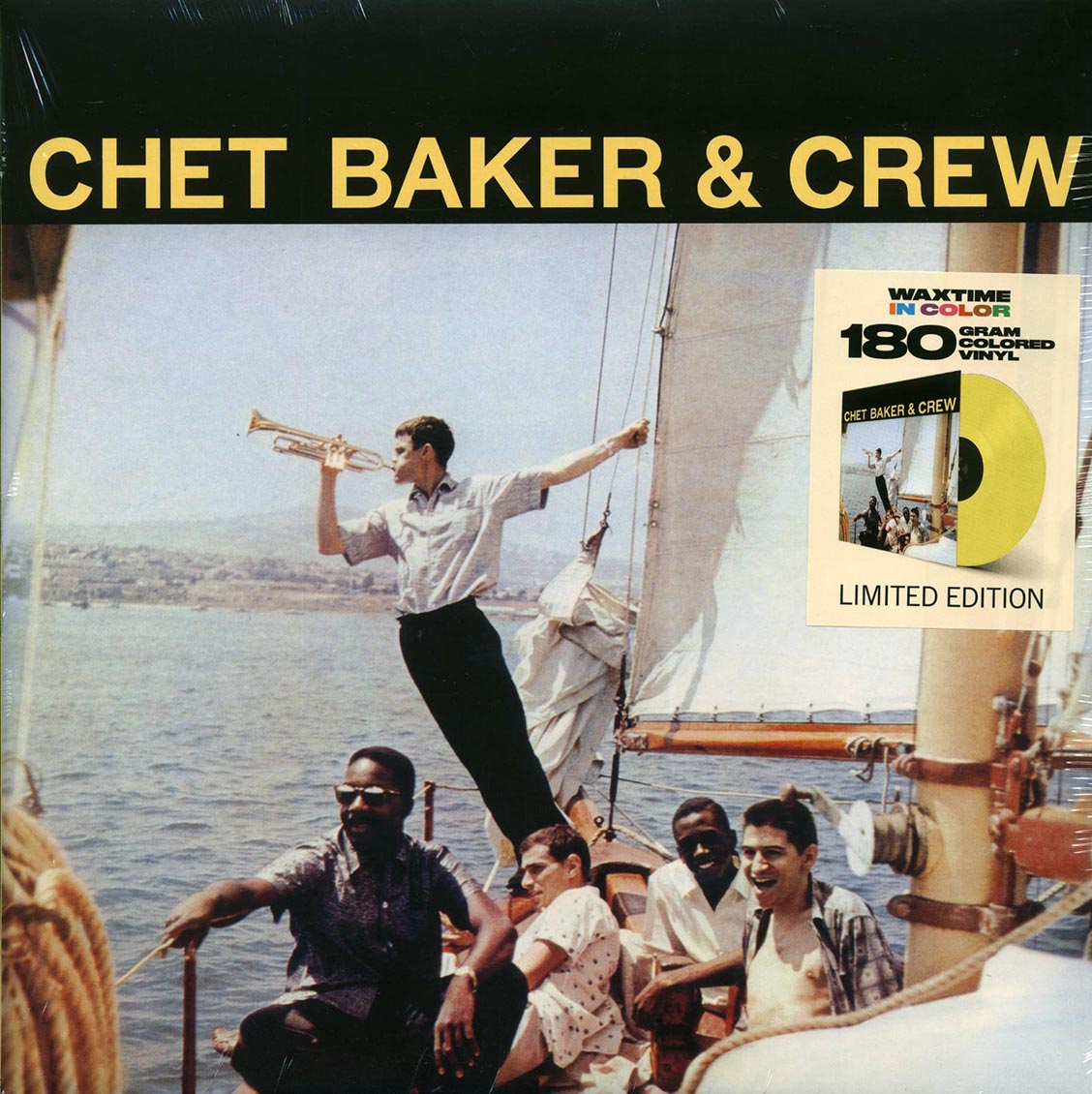Chet Baker - Chet Baker & Crew (+bonus track) (ltd. ed.) (180g) (yellow vinyl) vinyl LP front cover