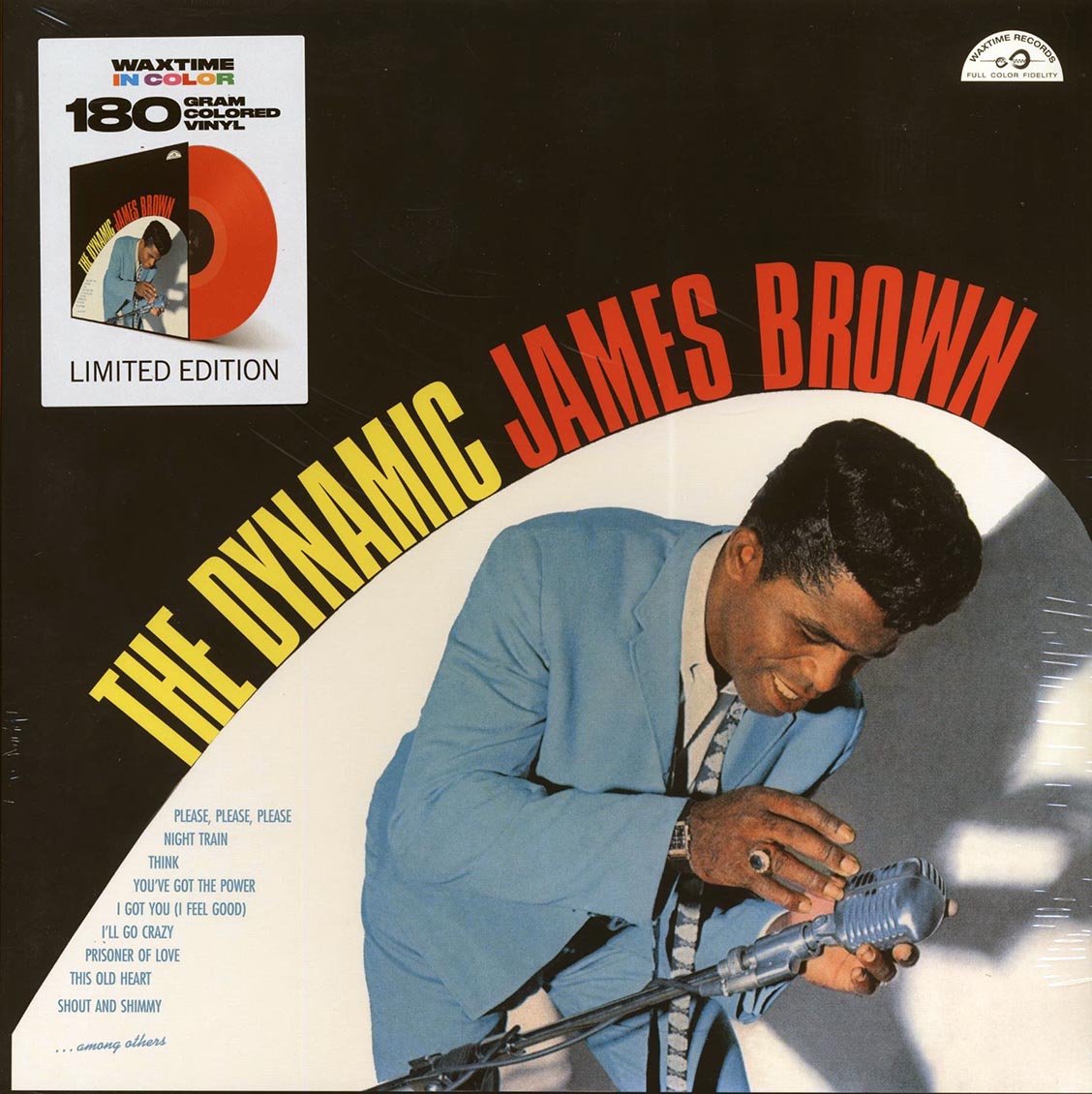 James Brown - The Dynamic James Brown (20 tracks) (ltd. ed.) (180g) (red vinyl) vinyl LP front cover