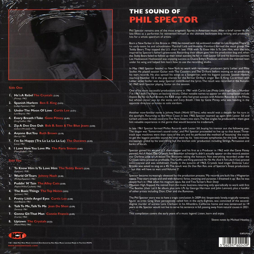 The Paris Sisters, Ben E King, Gene Pitney, Connie Francis, Etc. - The Sound Of Phil Spector (180g) vinyl LP back cover