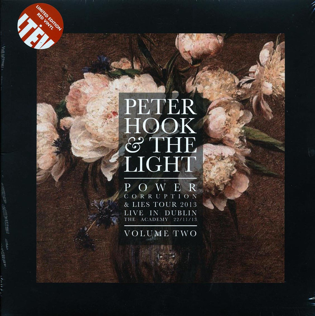 Peter Hook & The Light - Power, Corruption & Lies Tour 2013 Volume 2: Live In Dublin, The Academy, 22/11/13 (RSD 2017) (ltd. ed.) (red vinyl) vinyl LP front cover
