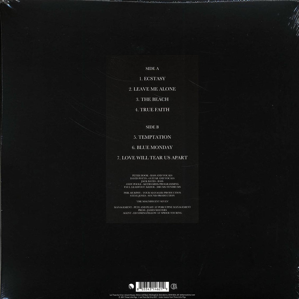 Peter Hook & The Light - Power, Corruption & Lies Tour 2013 Volume 2: Live In Dublin, The Academy, 22/11/13 (RSD 2017) (ltd. ed.) (red vinyl) vinyl LP back cover