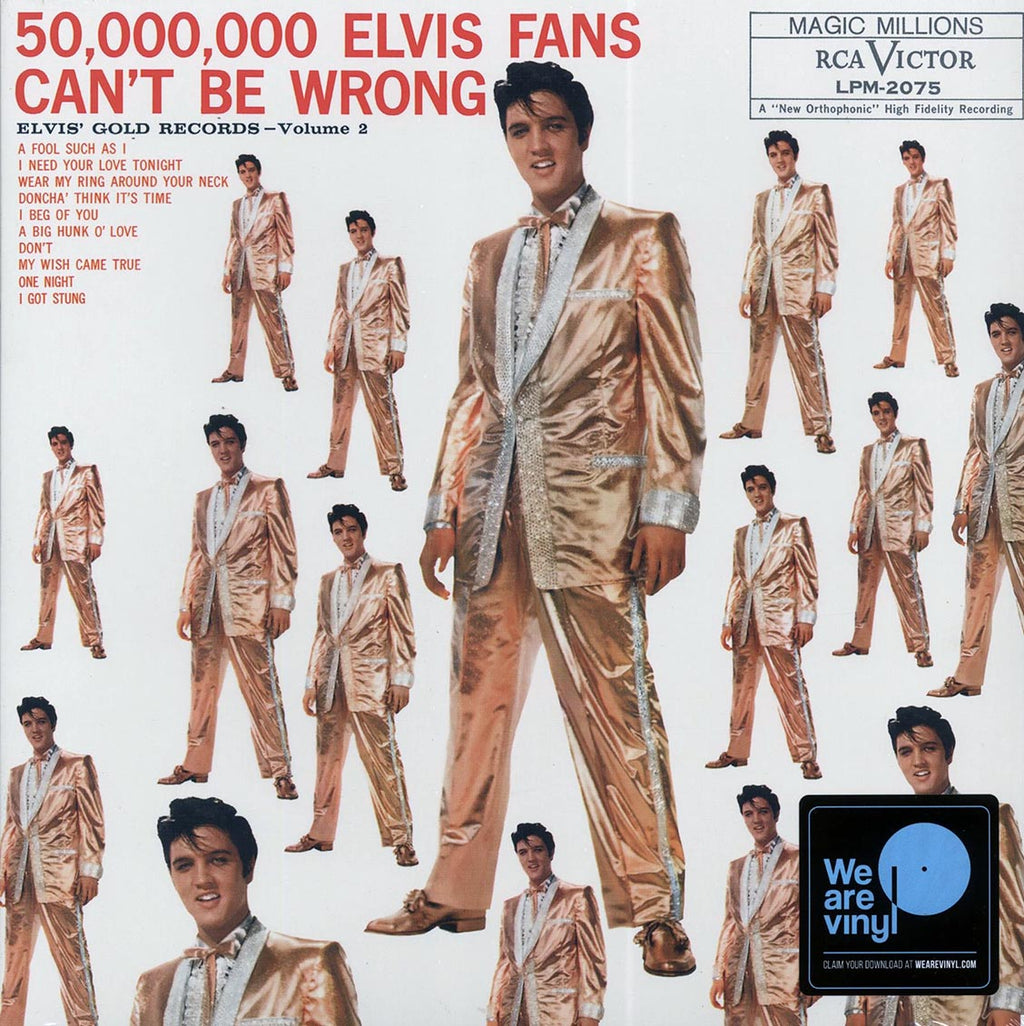 Elvis Presley - 50,000,000 Elvis Fans Can't Be Wrong: Elvis' Gold Records Volume 2 (incl. mp3) vinyl LP front cover