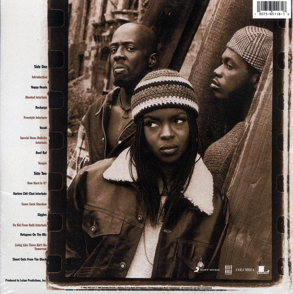Fugees Tranzlator Crew - Blunted On Reality (incl. mp3) vinyl LP back cover