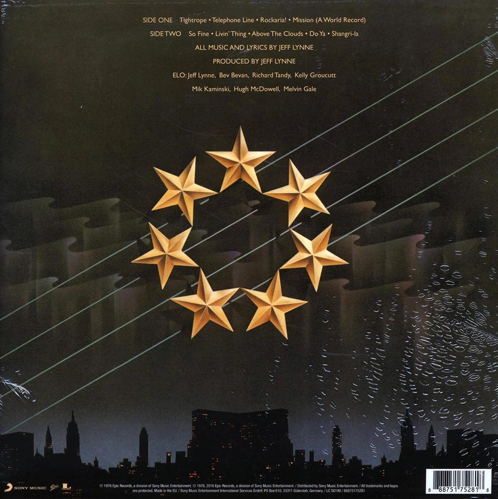Electric Light Orchestra - A New World Record (incl. mp3) (180g) vinyl LP back cover