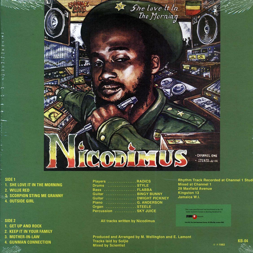 Nicodemus - She Love It In The Morning vinyl LP back cover
