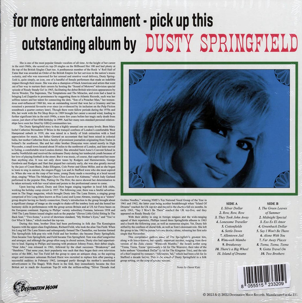 Dusty Springfield - Faraway Places: Her Early Years With The Springfields 1962-1963 (white vinyl) vinyl LP back cover