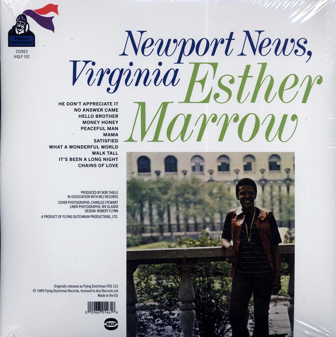 Esther Marrow - Newport News, Virginia (180g) vinyl LP back cover