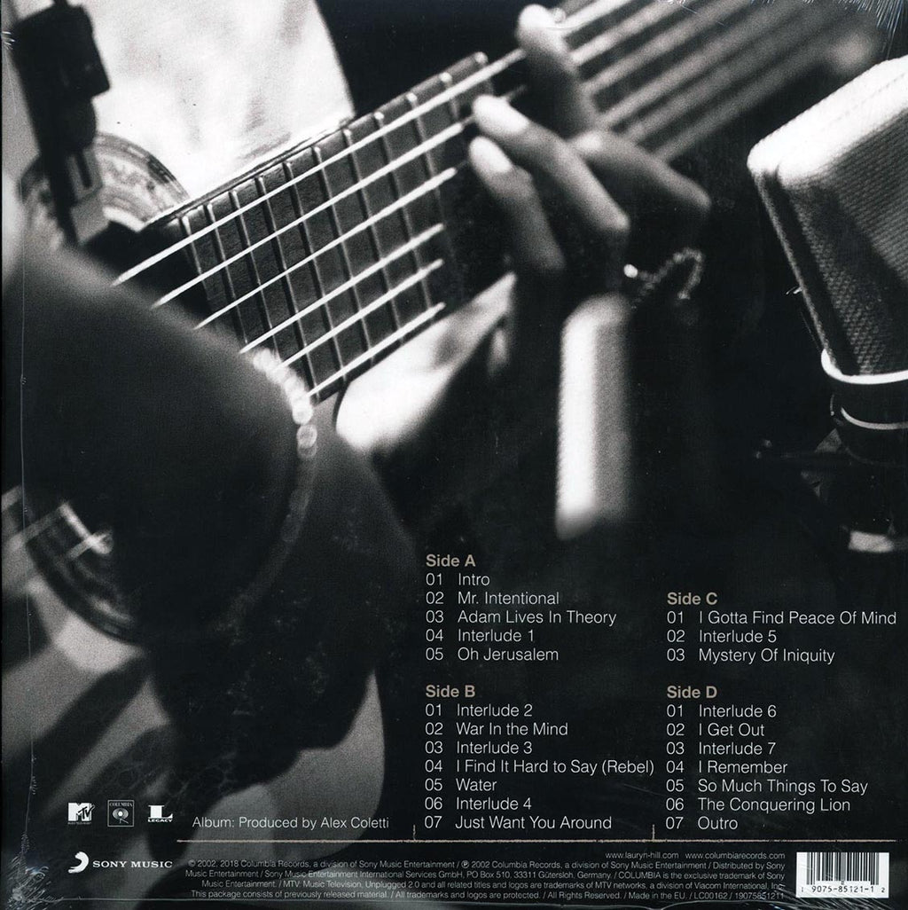 Lauryn Hill - MTV Unplugged 2.0 (2xLP) vinyl LP back cover