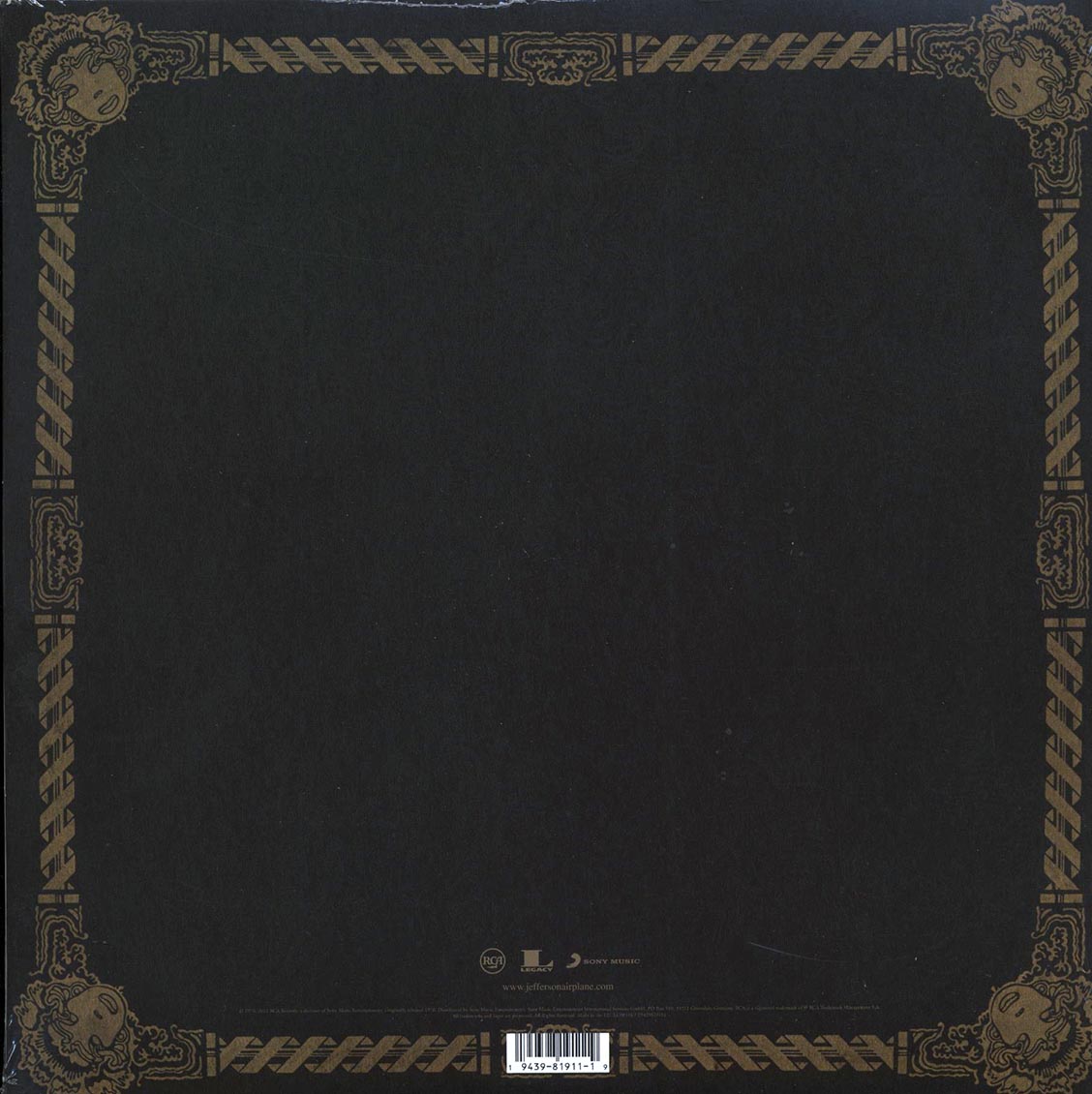 Jefferson Airplane - The Worst Of Jefferson Airplane vinyl LP back cover