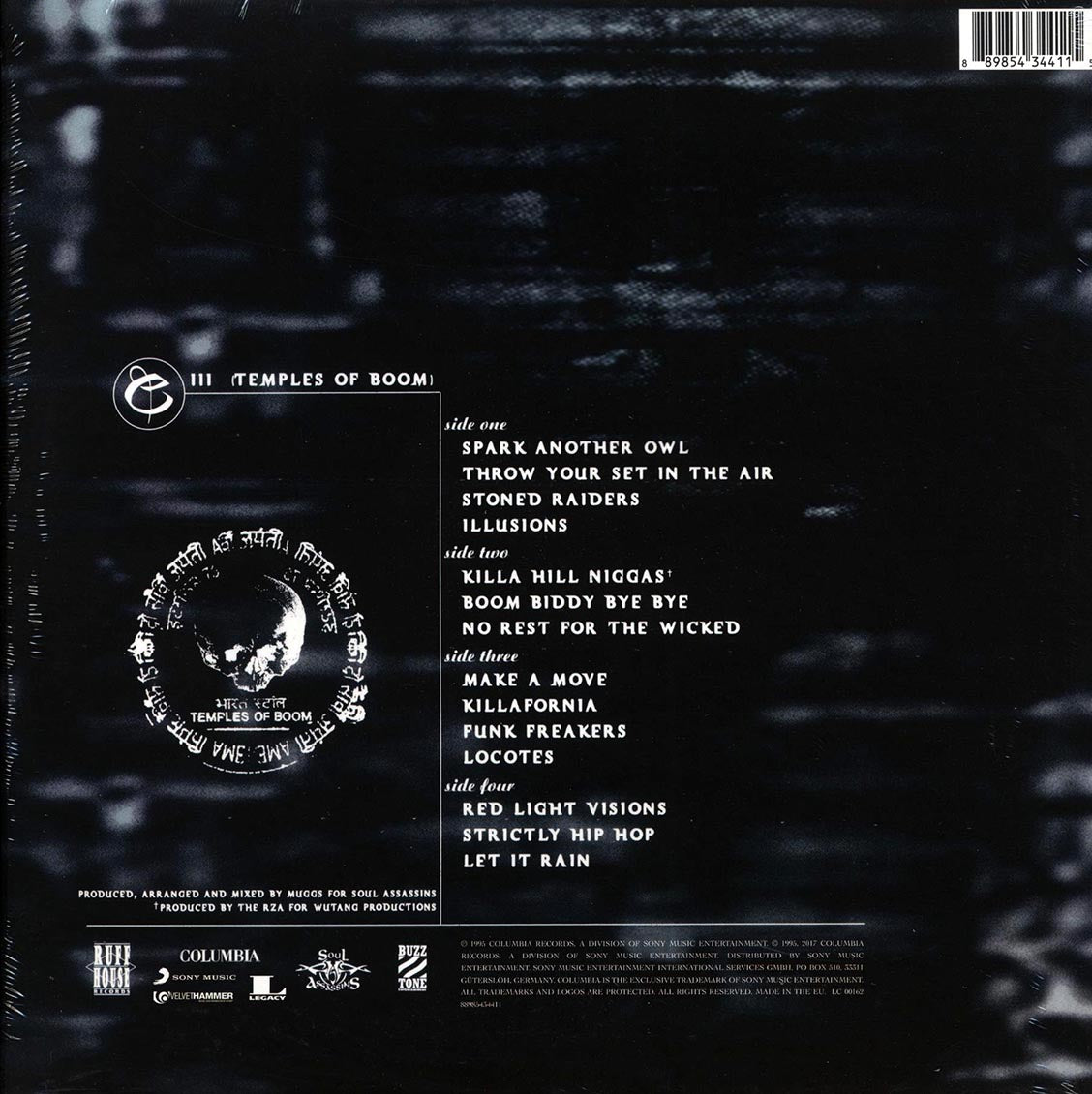 Cypress Hill - III: The Temples Of Doom (2xLP) (180g) vinyl LP back cover